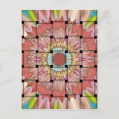 Afrikaans geïnspireerde kunstdruk – geometrisch ge briefkaart (Voorkant)