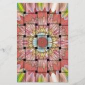 Afrikaans geïnspireerde kunstdruk – geometrisch ge briefpapier (Voorkant)