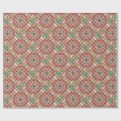 Afrikaans geïnspireerde kunstdruk – geometrisch ge cadeaupapier (Vlak)