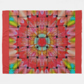 Afrikaans geïnspireerde kunstdruk – geometrisch ge fleece deken (Voorkant (Horizontaal))