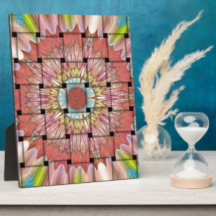 Afrikaans geïnspireerde kunstdruk – geometrisch ge fotoplaat