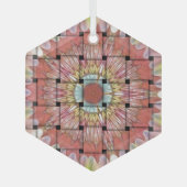 Afrikaans geïnspireerde kunstdruk – geometrisch ge glas ornament (Voorkant)