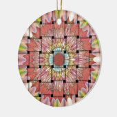 Afrikaans geïnspireerde kunstdruk – geometrisch ge keramisch ornament (Links)