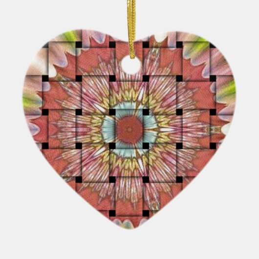 Afrikaans geïnspireerde kunstdruk – geometrisch ge keramisch ornament (Voorkant)