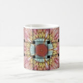 Afrikaans geïnspireerde kunstdruk – geometrisch ge koffiemok (Center)