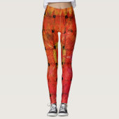 Afrikaans geïnspireerde kunstdruk – geometrisch ge leggings (Voorkant)