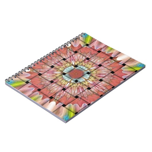 Afrikaans geïnspireerde kunstdruk – geometrisch ge notitieboek (Linkerzijde)