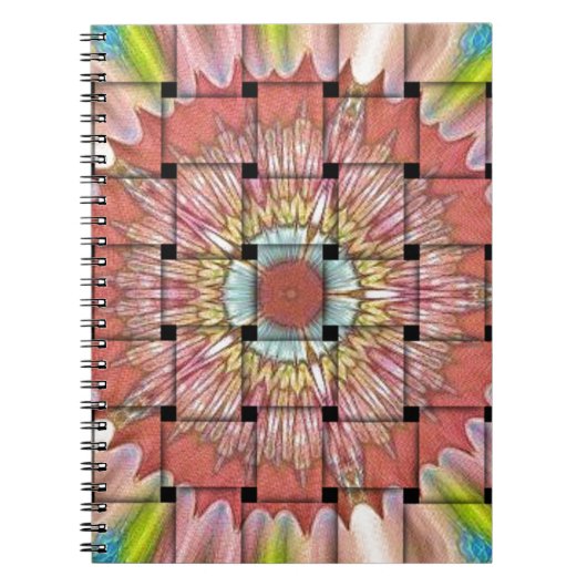 Afrikaans geïnspireerde kunstdruk – geometrisch ge notitieboek (Voorkant)