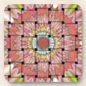 Afrikaans geïnspireerde kunstdruk – geometrisch ge onderzetter (Voorkant)