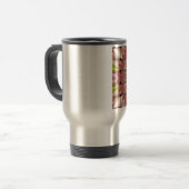 Afrikaans geïnspireerde kunstdruk – geometrisch ge reisbeker (Voorkant links)