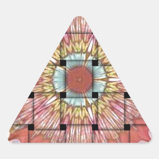 Afrikaans geïnspireerde kunstdruk – geometrisch ge sticker (Voorkant)