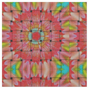 Afrikaans geïnspireerde kunstdruk – geometrisch ge stof
