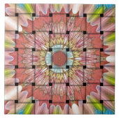 Afrikaans geïnspireerde kunstdruk – geometrisch ge tegeltje (Voorkant)