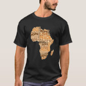 Afrikaans gelijkheidspatroon Melanin Skin Tone Afr T-shirt (Voorkant)