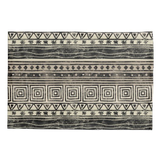 Afrikaans geometrisch patroon kussensloop (Achterkant)