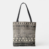 Afrikaans geometrisch patroon tote bag (Achterkant)