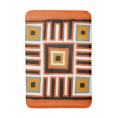afrikaans geometrisch stammenpatroon badmat (Voorkant Verticaal)