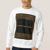 Afrikaans Gold Kente Patroon Sweatshirt (Voorkant)