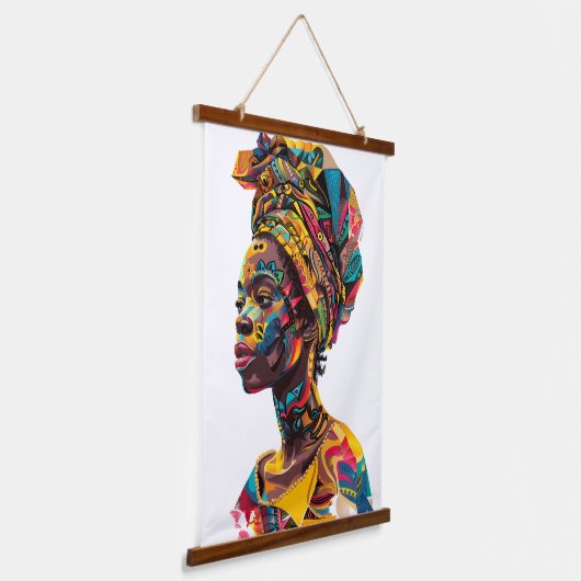 AFRIKAANS HANGEND WANDKLEED (Gebogen)