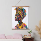 AFRIKAANS HANGEND WANDKLEED (Slaapkamer)