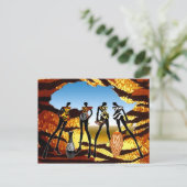 Afrikaans huis komt eraan briefkaart (Staand voorkant)