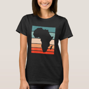 Afrikaans Kaart Continent voor Afrikaanse Pride Bl T-shirt