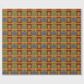 Afrikaans Kente Pset K84 Verpakkingspapier Cadeaupapier (Vlak)