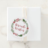 Afrikaans Kerst, Aangepast Bedankjes Labels (In situ)