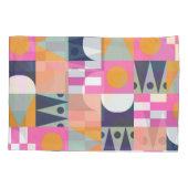 Afrikaans kleurenblok, geometrisch patroon. kussensloop (Achterkant)