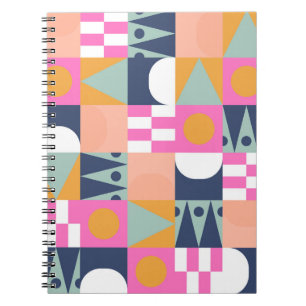 Afrikaans kleurenblok, geometrisch patroon. notitieboek