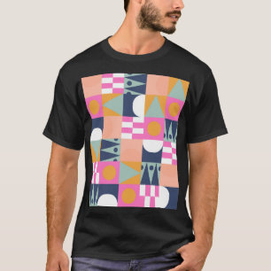 Afrikaans kleurenblok, geometrisch patroon. t-shirt