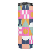 Afrikaans kleurenblok, geometrisch patroon. thermosbeker (Achterkant)
