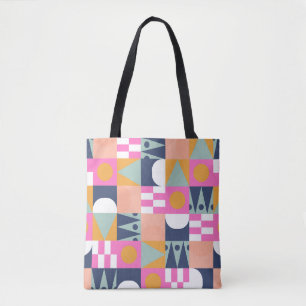 Afrikaans kleurenblok, geometrisch patroon. tote bag