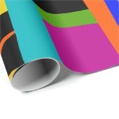 Afrikaans kleurrijk kaart inpakpapier (Rol Hoek)