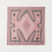 Afrikaans kleurrijk modernistisch patroon wandkleed (Voorkant)