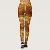 Afrikaans Koffiebruin Lovely Clothing Vrouwpatroon Leggings (Achterkant)