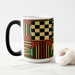 Afrikaans Koninklijk Kente Stof Design Magische Mok