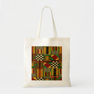 Afrikaans Koninklijk Kente Stof Design Tote Bag