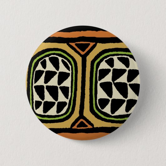Afrikaans Kuba Textielontwerp Ronde Button 5,7 Cm (Voorkant)