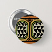 Afrikaans Kuba Textielontwerp Ronde Button 5,7 Cm (Voorkant /achterkant)