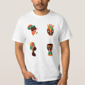 Afrikaans kunst heren T-shirt (Voorkant)