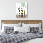 Afrikaans kunstcanvas canvas afdruk (Insitu (Slaapkamer))