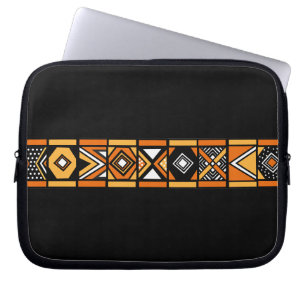 Afrikaans kunstpatroon laptop sleeve