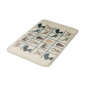 Afrikaans kunstsymbool en motiefpatroon badmat (Gekanteld)