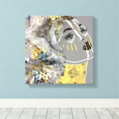 Afrikaans kunstwerk canvas afdruk (Insitu (Houten vloer))