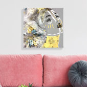 Afrikaans kunstwerk canvas afdruk (Insitu (Woonkamer))