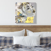 Afrikaans kunstwerk canvas afdruk (Insitu (Slaapkamer))