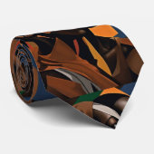 Afrikaans kunstwerkpatroon stropdas (Opgerold)