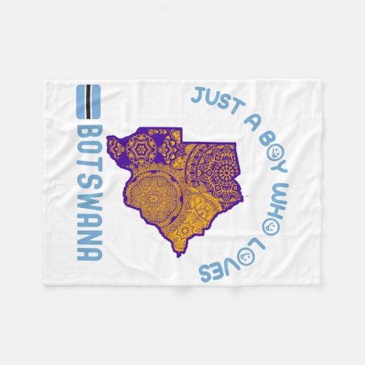 Afrikaans land in Botswana Fleece Deken (Voorkant (Horizontaal))