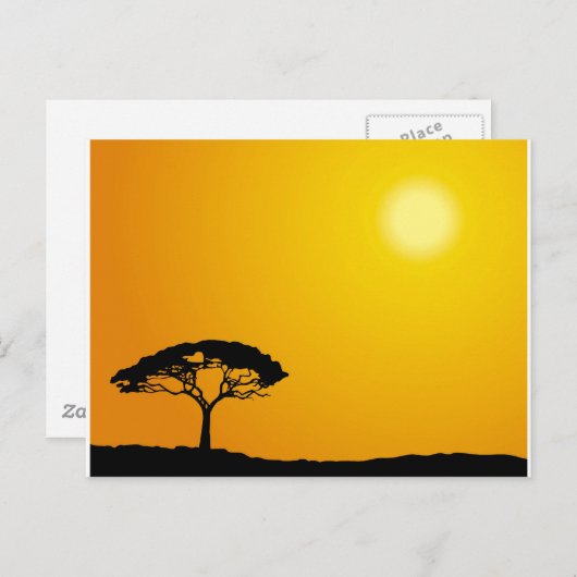 Afrikaans Landschap Briefkaart (Voorkant / Achterkant)